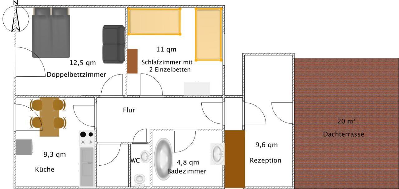 Ferienwohnung Ammerschnucke Wiefelstede Eksteriør billede